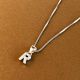 925 Sterling Silver Letter R Pendant Necklace